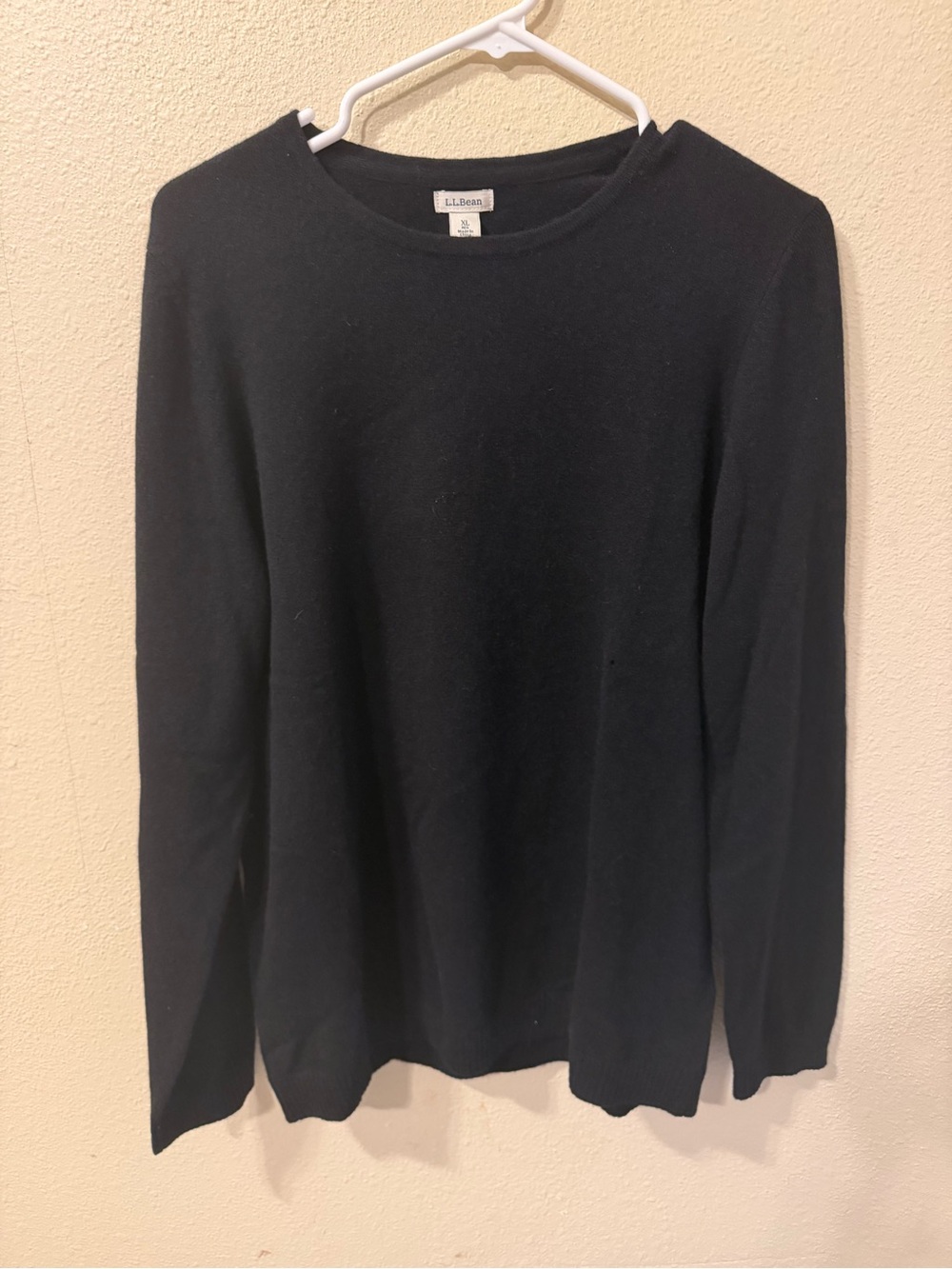 L.L. Bean Women's Black Crewneck Sweater